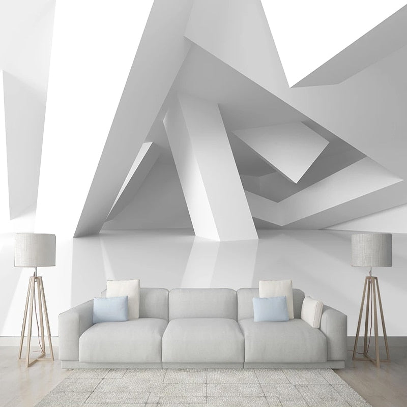3D Wallpaper Geometric Building